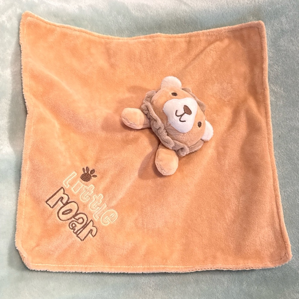 Baby Starters Lion Security Blanket Lovey Little Roar Rattle Plush Toy Safari